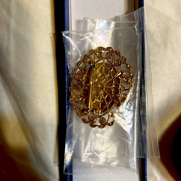 Beautiful vintage gold pearl brooch. - Picture 2 of 4